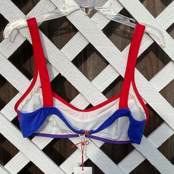 Solid & Striped The Molly Red Top Bright Blue & Red Stripe. NWT. Size Large - Picture 4 of 10